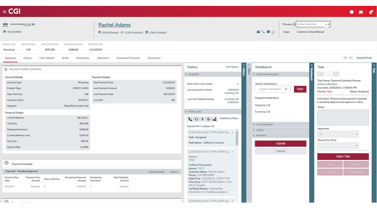 Snapshot 3 of CGI Credit Studio