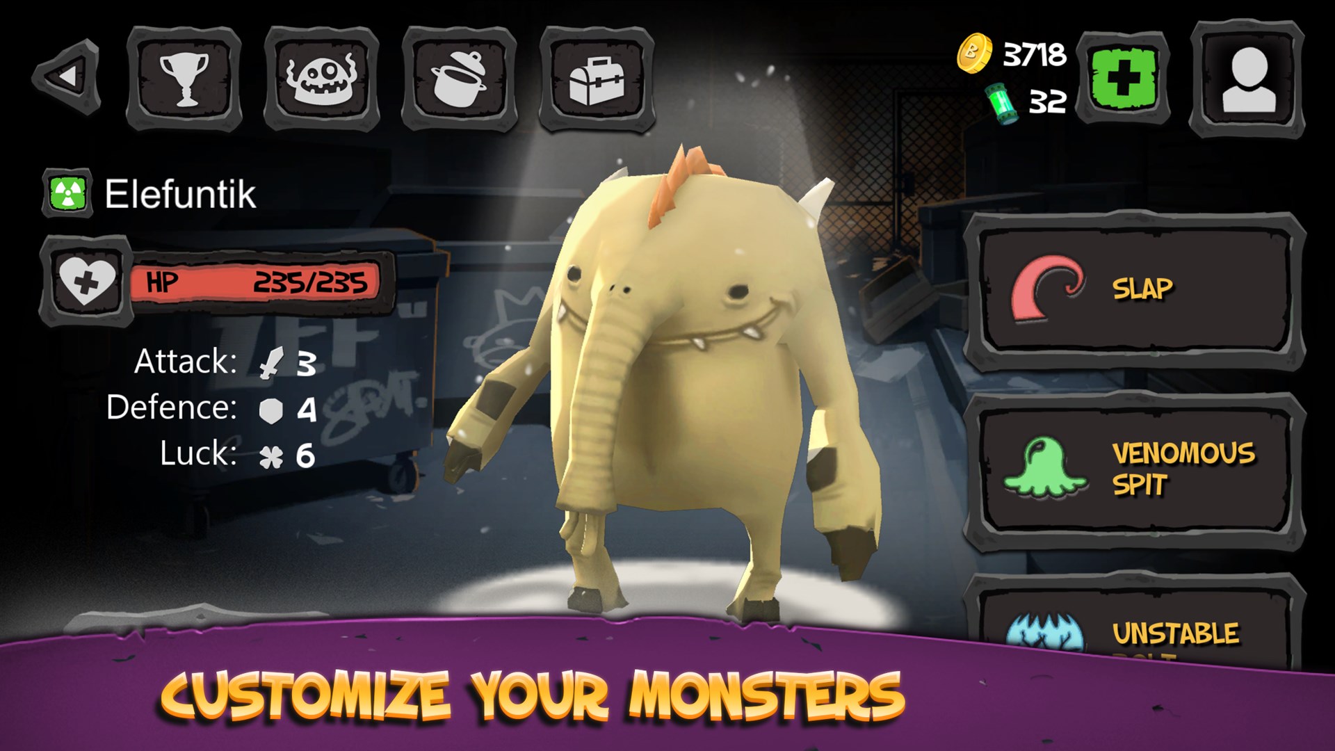 Customize your monsters