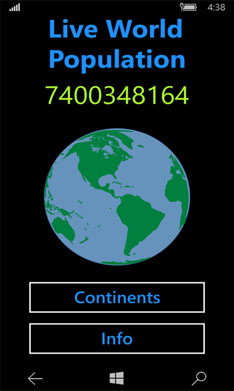 #1. Live World Population (Windows) Podle: boody apps