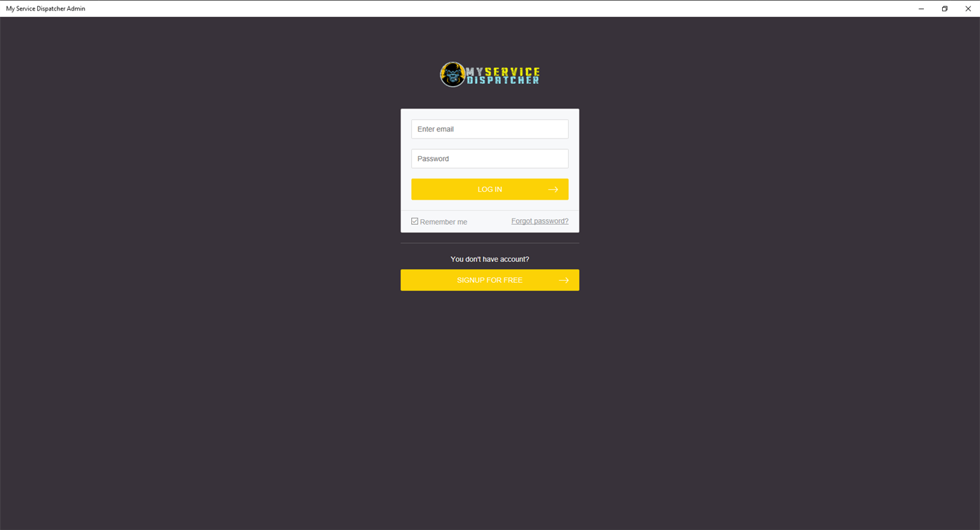#1. My Service Dispatcher Admin (Windows) By: Social Host Pro