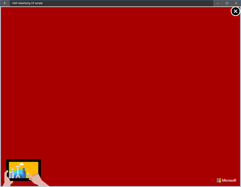 #5. UWP Advertising C# Sample (Windows) 由: jjoKer