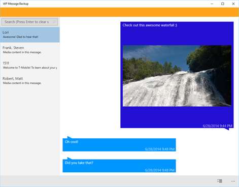 WP Message Backup Screenshots 2