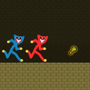 Red And Blue Stickman Huggy Game