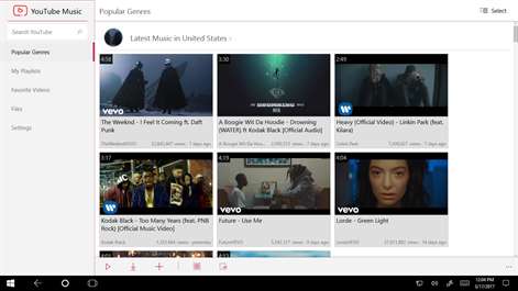 Music Player for YouTube - Watch music videos and download mp3 / mp4 Screenshots 1