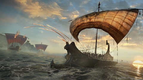 Assassin's Creed® Origins - задание "Морское сражение"
