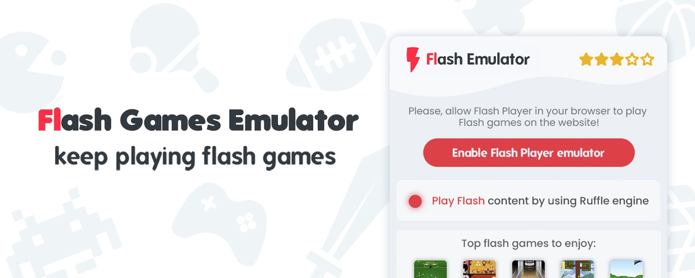 Flash Games Emulator marquee promo image