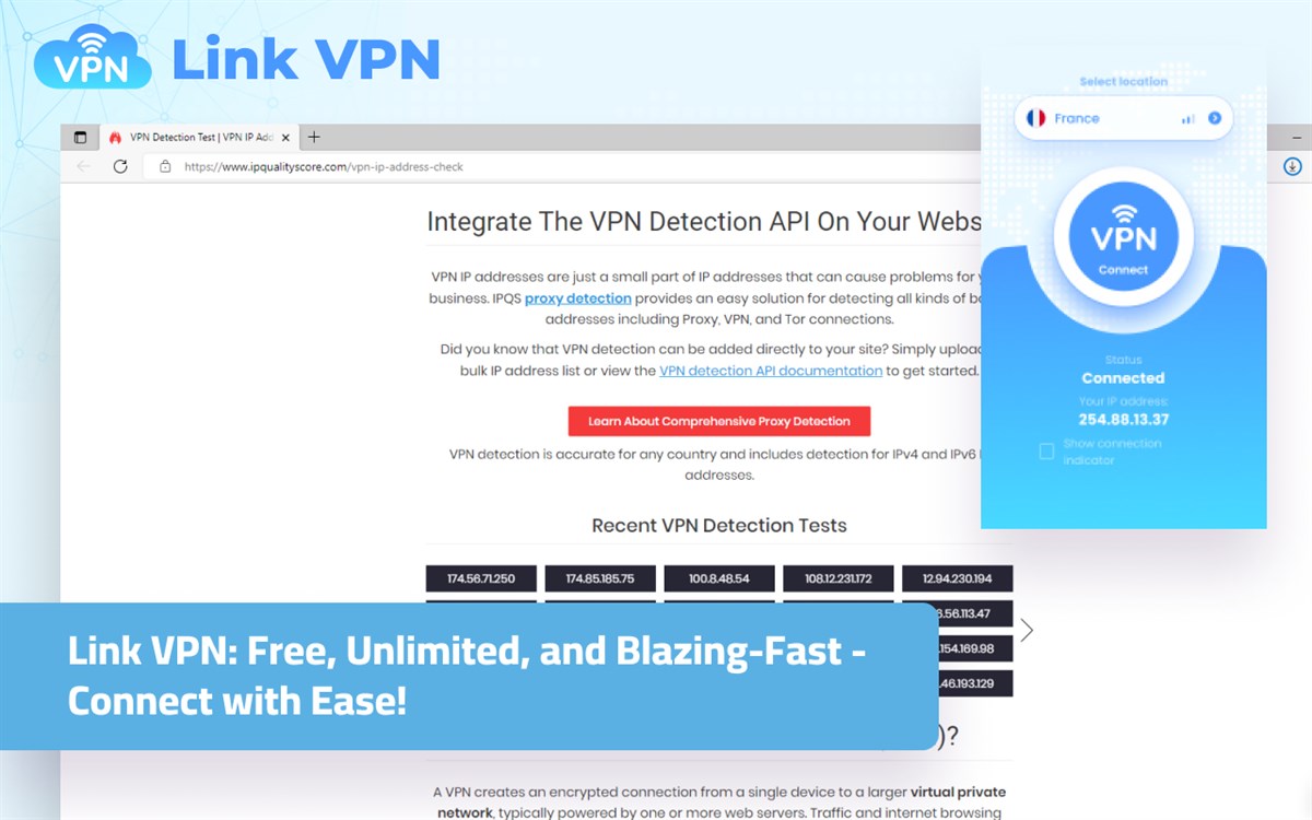 Link VPN - Free, Unlimited & Fast VPN Extension