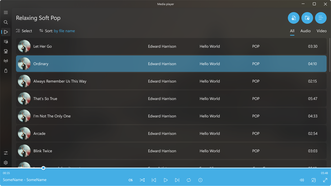 #5. Media Player (Windows) بواسطة: Yellow Elephant Productions