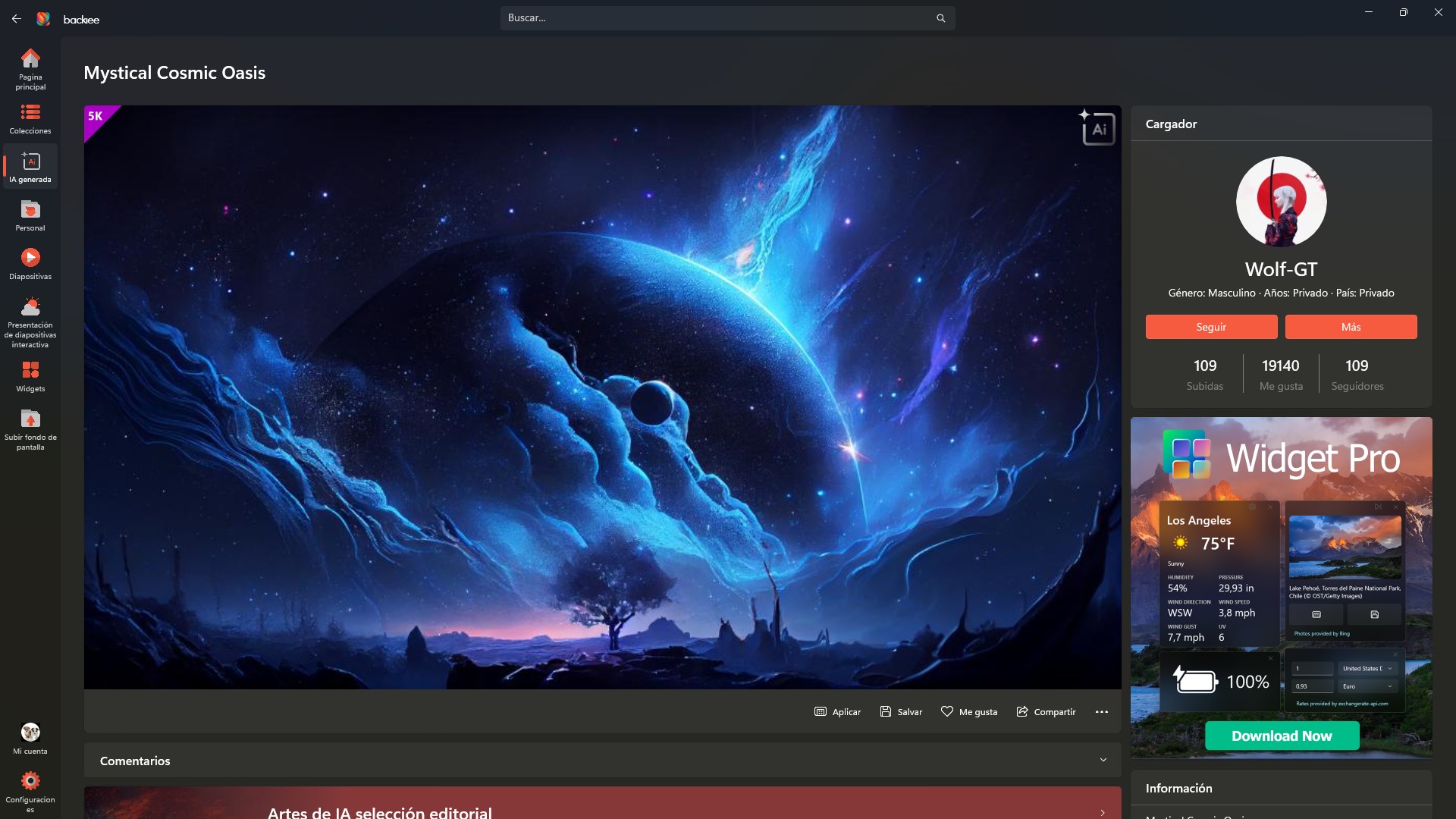 backiee - Wallpaper Studio 10: descarga e instalación gratuitas en Windows  | Microsoft Store, image size:1920x1080