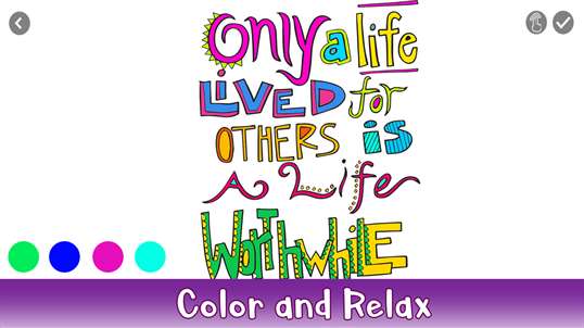 Motivational Quotes Color By Number: Life Inspiring Sandbox Coloring screenshot 2
