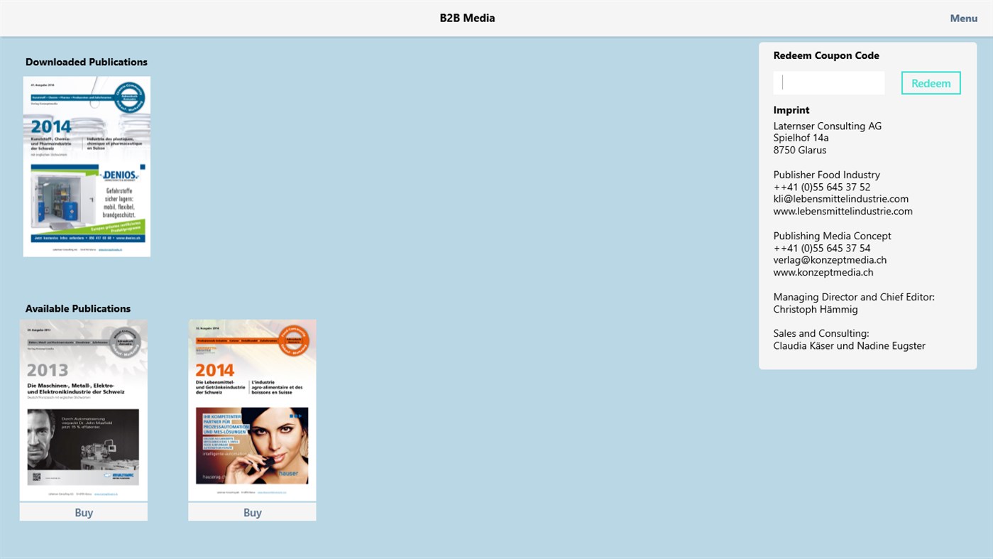 #2. B2B-Media (Windows) 由: B2B Swiss Medien AG
