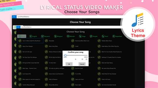 My Photo Lyrical Status Video Maker With Music screenshot 3