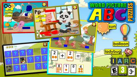 ABC preschool word and picture puzzles - teaches site reading and the English alphabet letter phonics with 120 easy words suitable for children aged 2 and over Screenshots 1
