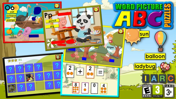 ABC preschool word and picture puzzle phonics - PC - (Windows)