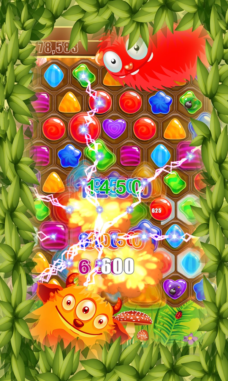 Zrzut ekranu 1 Jewels Candy Frenzy Hexagon windows