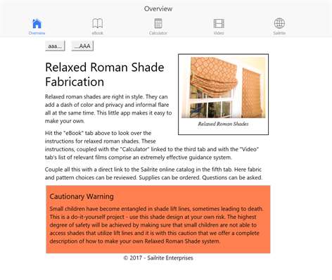 Relaxed Roman Shade Fabrication Screenshots 1