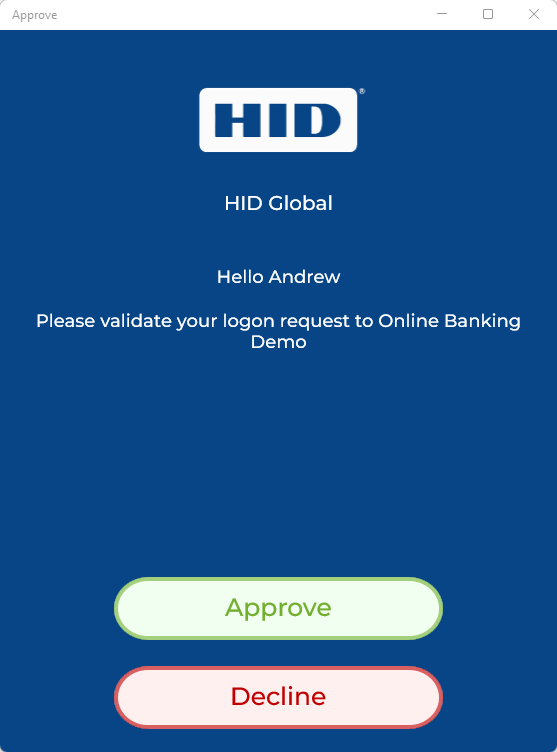 HID Approve (New) screenshot