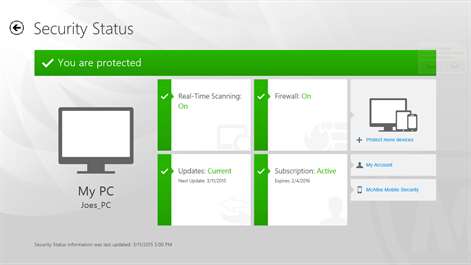 McAfee® Central for Dell Screenshots 2