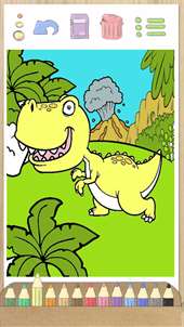 Paint dinosaurs: learning game for children screenshot 3