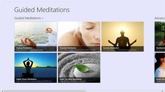 Guided Meditations screenshot 1