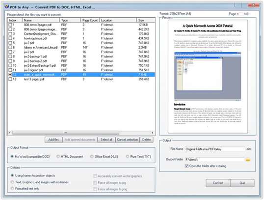 PDFCool Studio: Full-working PDF Converter and PDF to Word Converter screenshot 2