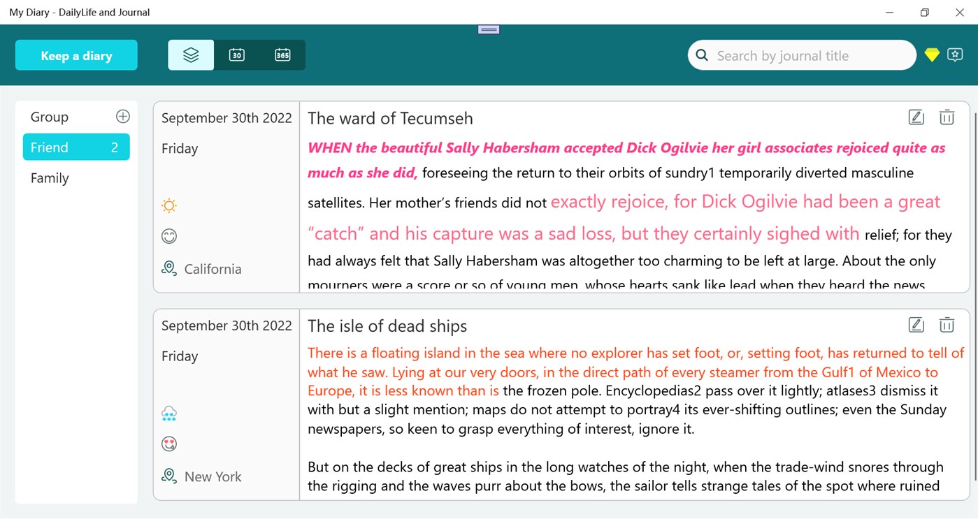#8. My Diary - DailyLife and Journal (Windows) 由: learntechnologyapp