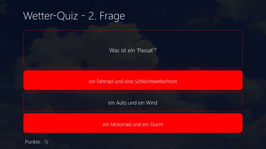 Wetter-Quiz screenshot 3