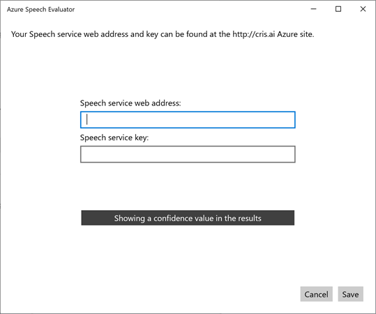 Azure Custom Speech Evaluator screenshot 3