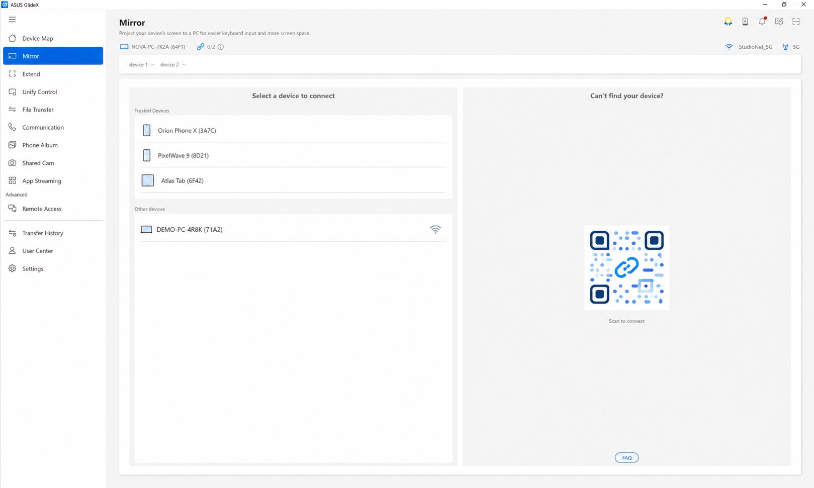 ASUS GlideX screenshot