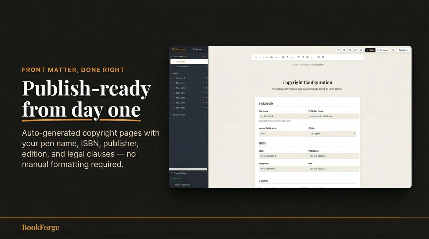 #6. BookForge: Professional Book Writing Studio (Windows) 由: ZK Publishing