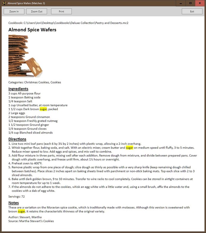 #4. Recipe PowerFinder (Windows) By: Jon's Useful Apps