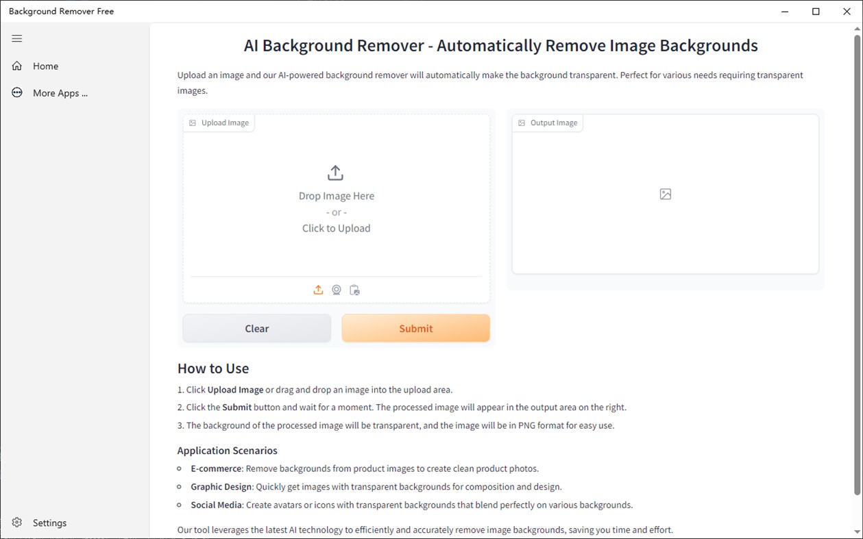 #6. Background Remover Free (Windows) Με: 韵华软件