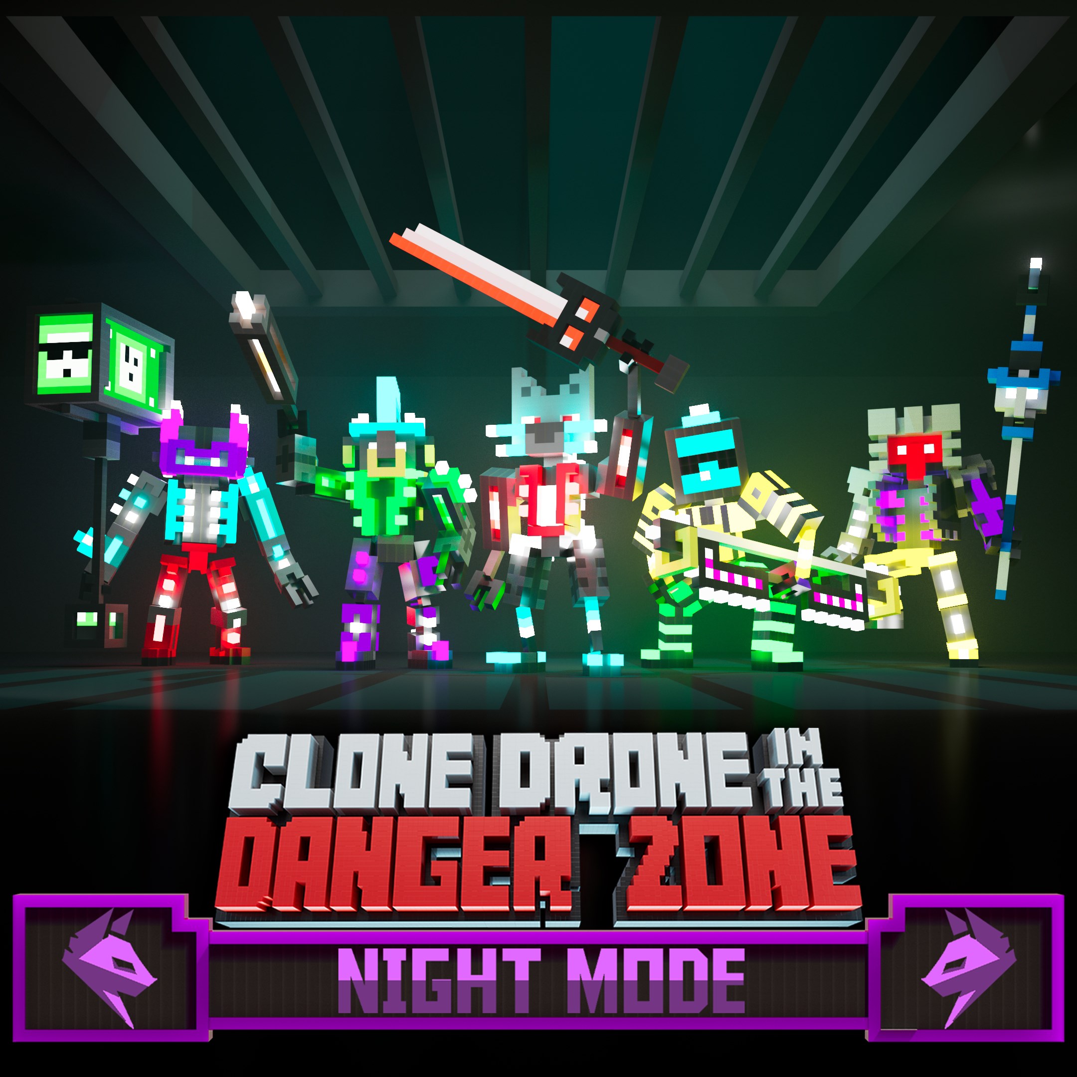 Clone Drone in the Danger Zone - Night Mode Pack