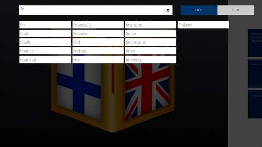 Finnish<>English Dictionary screenshot 1