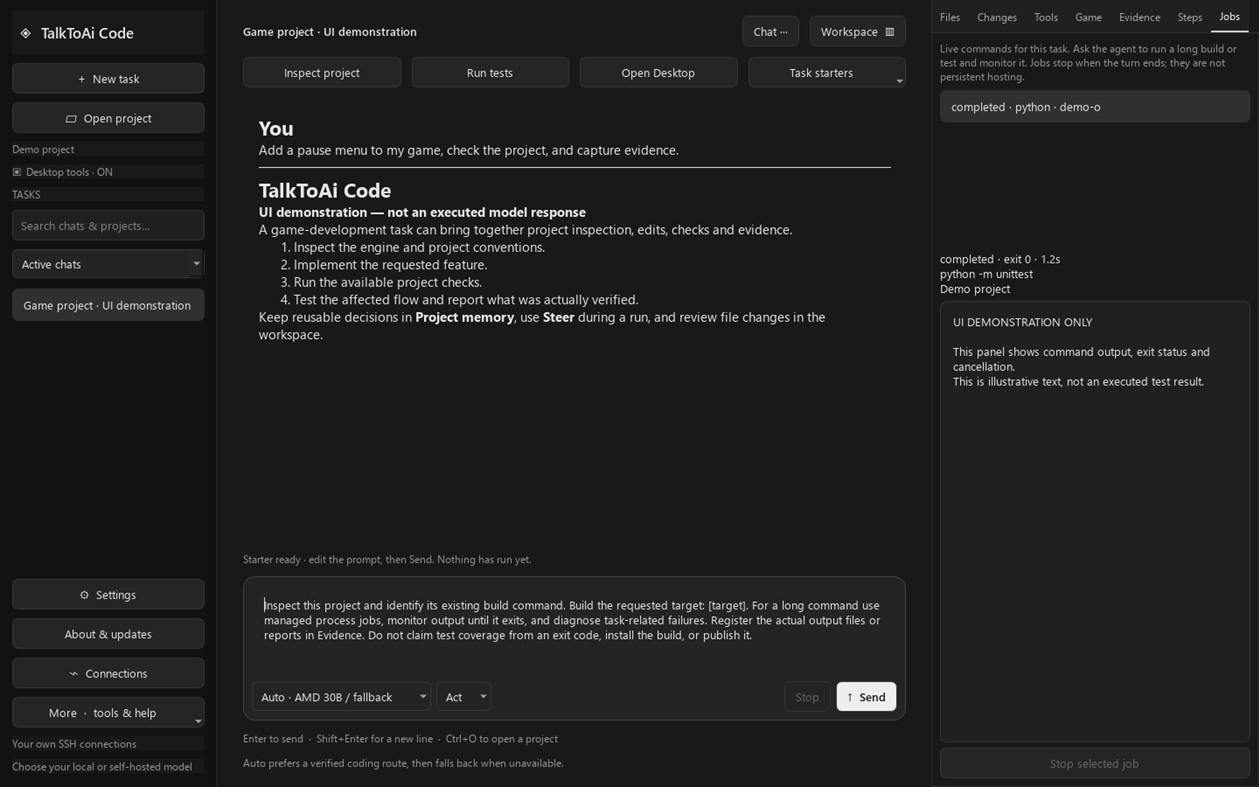 #2. TalkToAi Code - AI Coding Studio (Windows) Door: talktoai