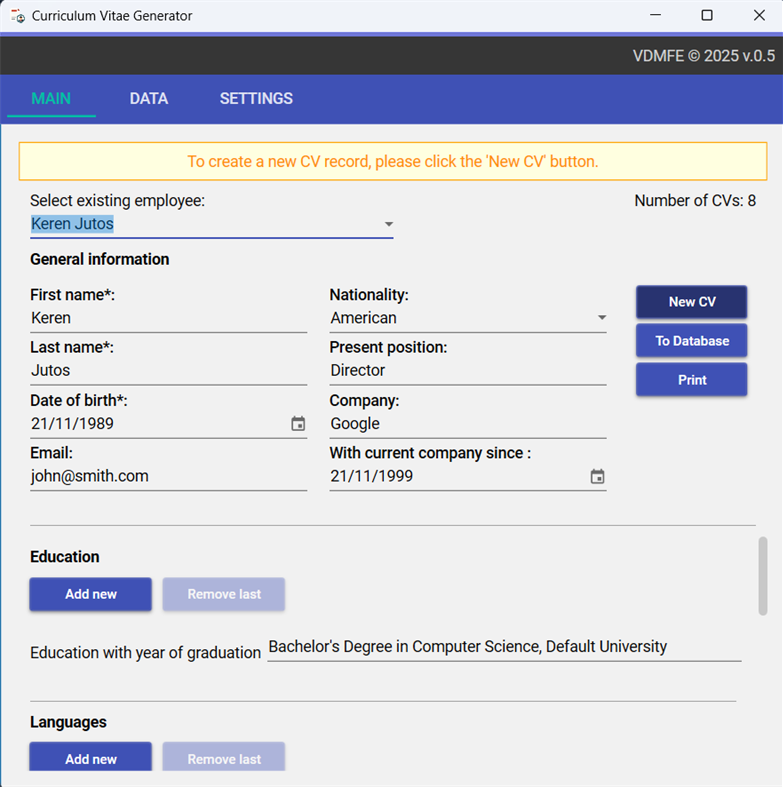 #1. Resume Machine (Windows) 由: VDMFE