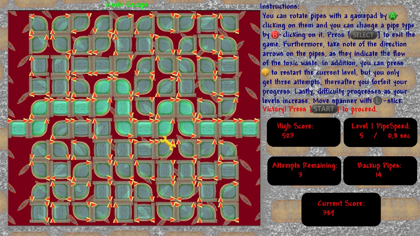 #5. Waste Escape (Windows) 来自: HitBM47 Creations