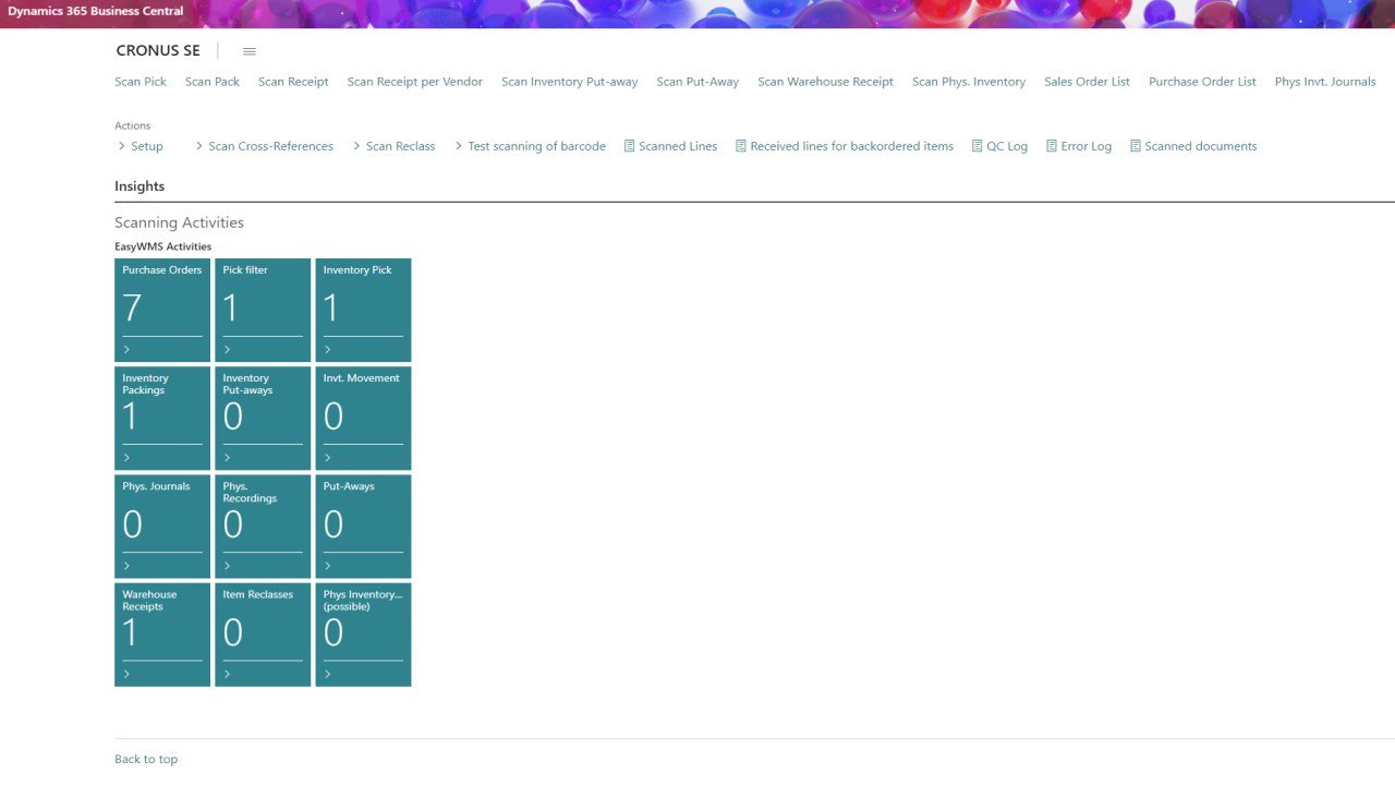 Snapshot 1 of EasyWMS