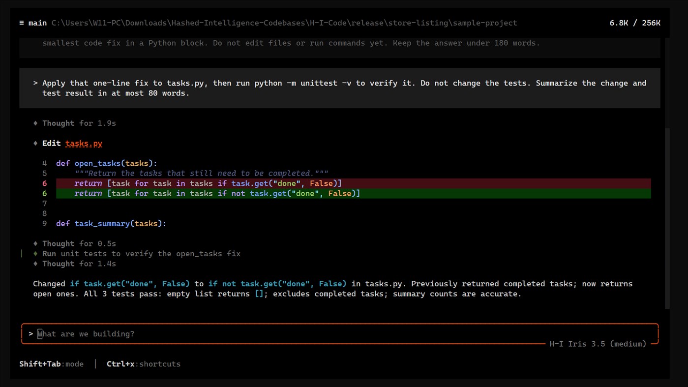 #3. H-I Code (Windows) Od: Hashed Intelligence