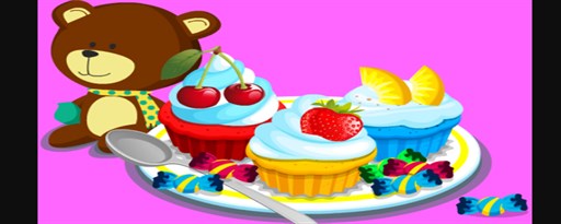 Cooking Colorful Cupcakes Game marquee promo image