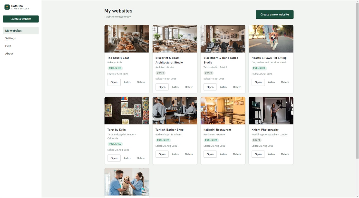 #3. Catalina AI Web Builder (Windows) By: mediaverselabs.com