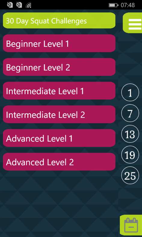 30 Days Squat Challenges Free - leg workout Screenshots 2