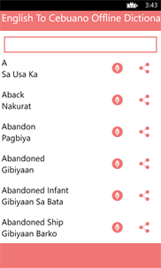 English To Cebuano Offline Dictionary Translator screenshot 2