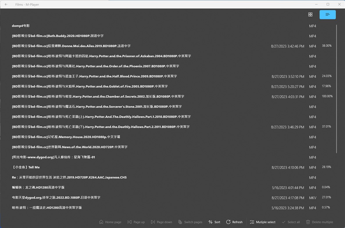 #6. M-Player : Play Videos & Audios (Windows) By: singhwong