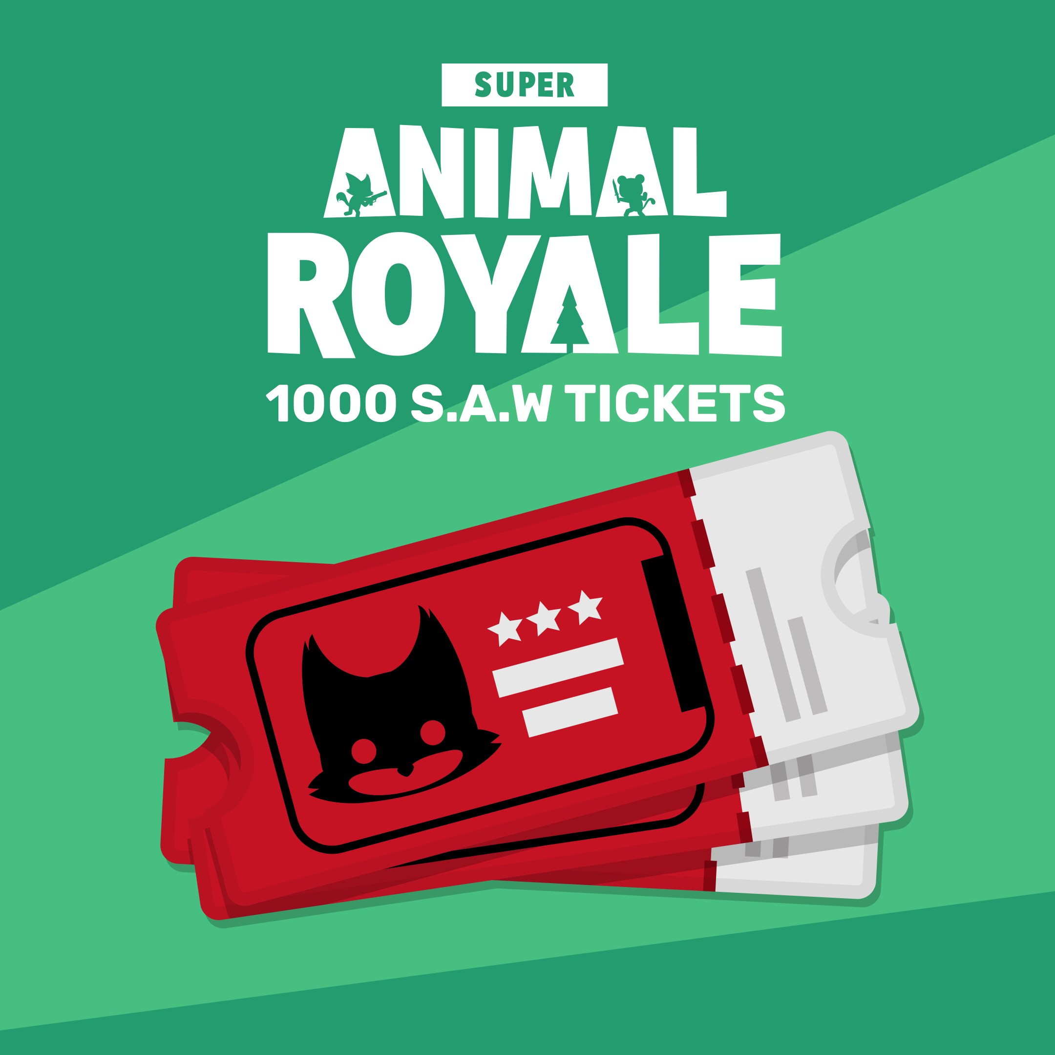 Super Animal Royale 1000 SAW Tickets Official game in the Microsoft