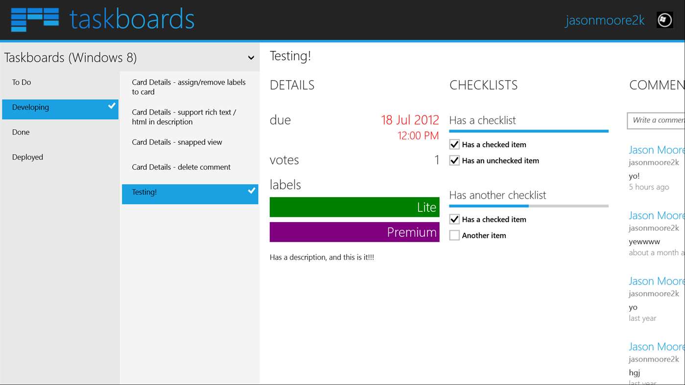 Taskboards  full