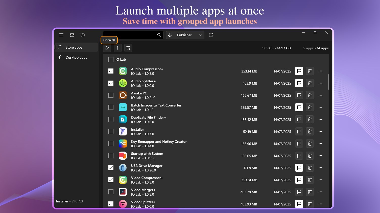 Bulk Uninstaller & Startup Manager - Installer screenshot