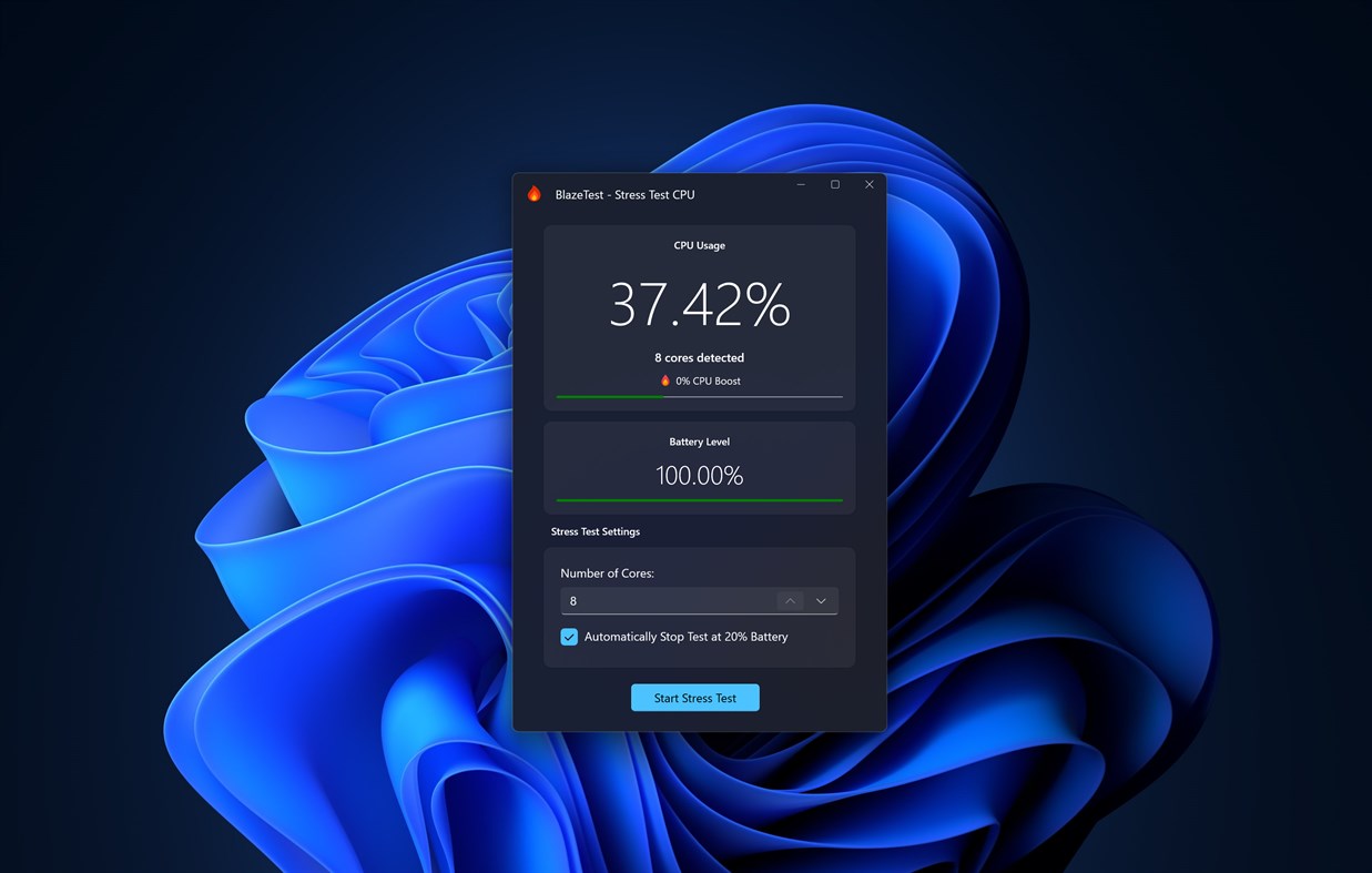 #1. Blaze CPU Stress Test (Windows) Oleh: EvlarSoft LLC
