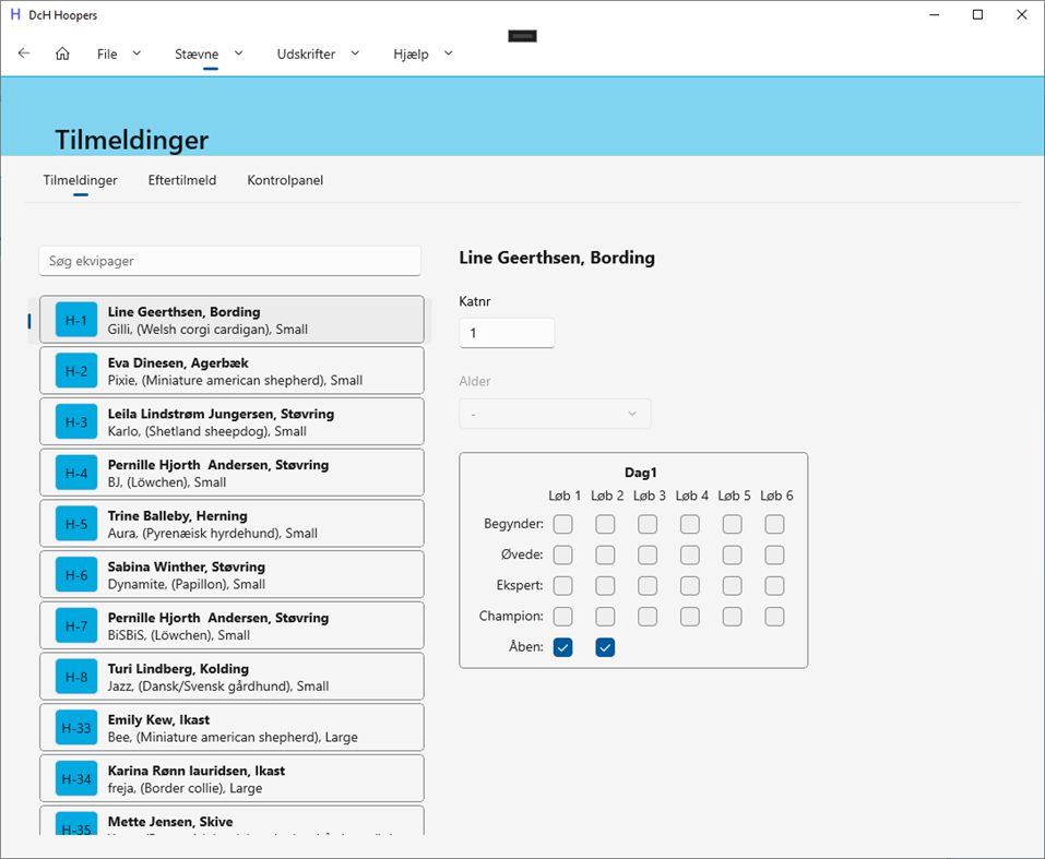 #1. DcH Hoopers beregnerprogram (Windows) By: Uffe Klink Pedersen