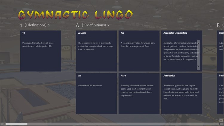 Gymnastics Lingo - PC - (Windows)